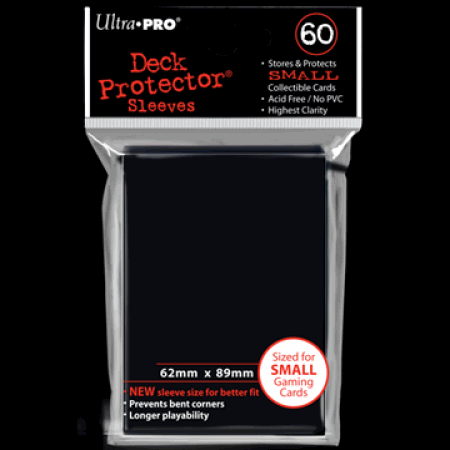 Ultra Pro Deck Protector YuGiOh Small Sized Sleeves- Black